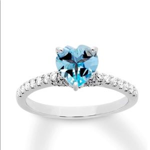Aquamarine Engagement Ring